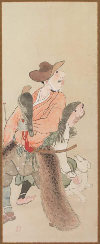 流派人物c。 1816。 作者 Tatabe Socho