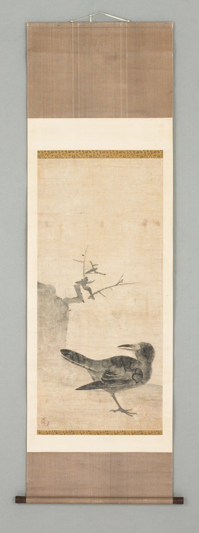 乌鸦（纸上水墨） 作者 田原谷宗达