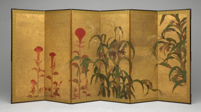 玉米和鸡冠花 作者 田原谷宗达