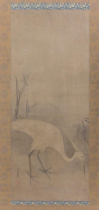 白鹭Shirosagi zu，17世纪初。 作者 田原谷宗达