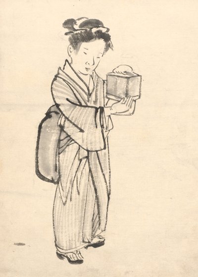 抱着蟋蟀笼的女孩 作者 田原屋索里