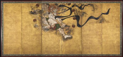 雷神雷神，16世纪中期。 作者 田原谷宗达