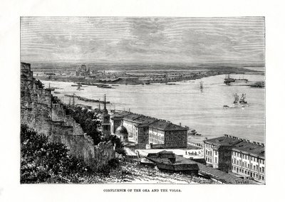 奥卡与伏尔加河交汇处，俄罗斯，1879年 作者 泰勒