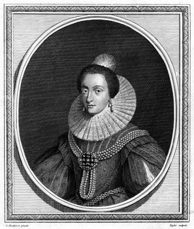 1787年，伊丽莎白·伊丽莎白·帕莱蒂娜和波西米亚女王。 作者 泰勒