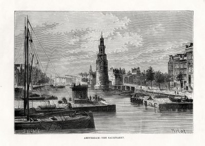The Kalkmarkt，阿姆斯特丹，荷兰，1879年 作者 泰勒