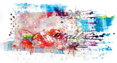 鸡尾酒，2016（画布拼贴） 作者 泰斯·阿尔伯斯