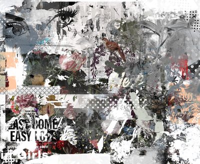 来得容易去得快，2017（帆布拼贴画） 作者 泰斯·阿尔伯斯