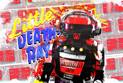 小死亡射线，2014 年（混合媒介画布） 作者 泰斯·阿尔伯斯