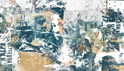马格达莱纳》，2014 年（布面拼贴画） 作者 泰斯·阿尔伯斯