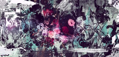 亡灵》，2016 年（布面拼贴画） 作者 泰斯·阿尔伯斯