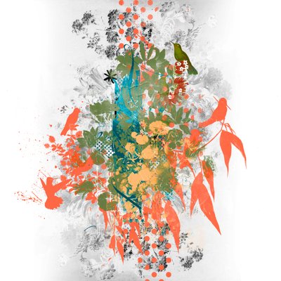 鸟之树，2016（帆布拼贴画） 作者 泰斯·阿尔伯斯