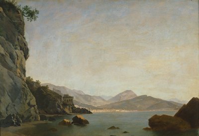 萨勒诺海湾风光（布面油画 作者 特奥多罗·杜克莱（Teodoro Duclere）
