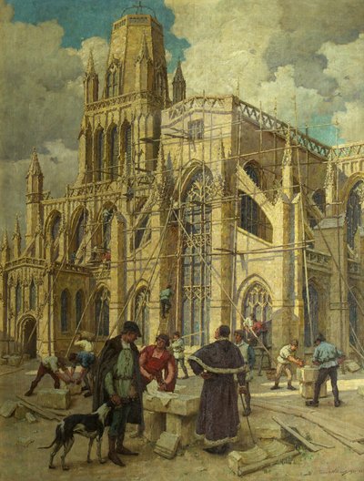 威廉·坎宁格斯（William Canynges）在1452年重建的圣玛丽·雷德克利夫（St Mary Redcliffe） 作者 特里克·威廉姆斯