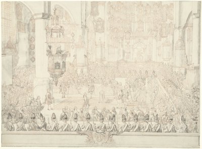 拿骚-维尔堡的查尔斯-克里斯蒂安与卡罗琳娜公主的婚姻，1760 年 作者 Tethart 菲利普·克里斯蒂安·哈格