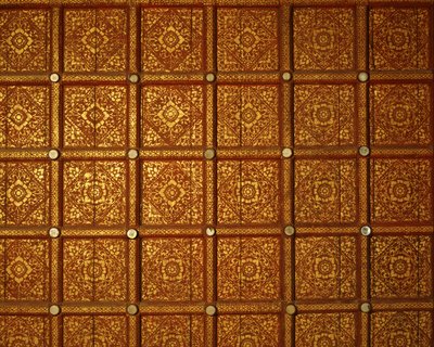 兰纳寺庙的天花板 作者 泰国学校