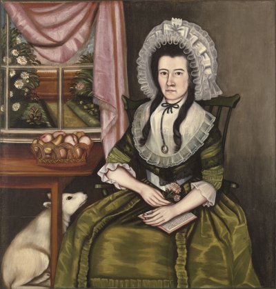 Hezekiah Beardsley夫人，1788-90 作者 比尔兹利·利姆纳（Beardsley Limner）