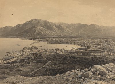 比雷埃夫斯的港口，1891年。 作者 角破碎机的柱塞