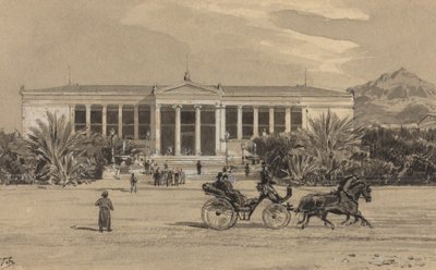 大学，1890年。 作者 角破碎机的柱塞