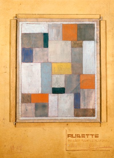 奥贝特（Aubette），舞台设计，1926年为勒普拉丰（Le Plafond）设计 作者 Theo van Doesburg