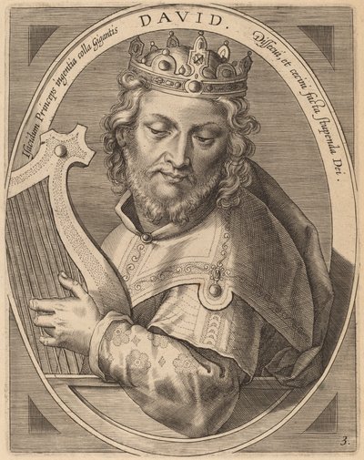 大卫 作者 Jan van der Straet 之后的 Theodor Galle