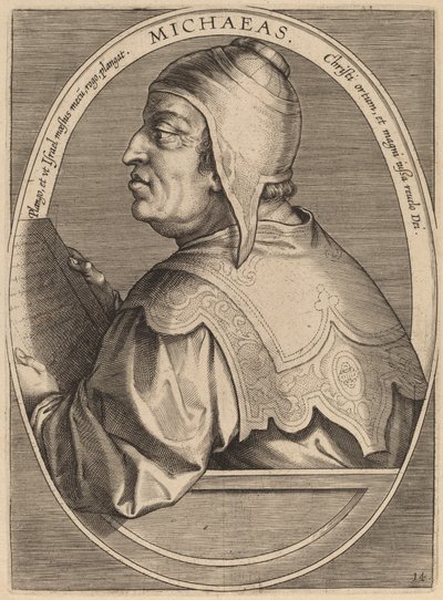 米哈埃斯 作者 Jan van der Straet 之后的 Theodor Galle