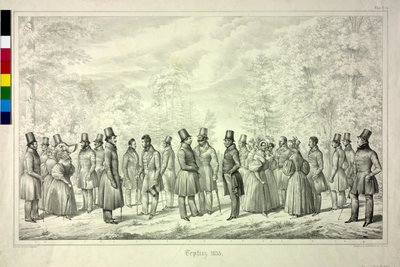 特普利采回忆。1833 年洗澡季节。第 4 张 作者 西奥多·霍斯曼