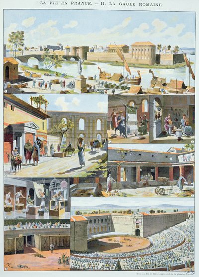 罗马帝国时期的巴黎日常生活场景，c.1900 作者 西奥多·约瑟夫·休伯特·霍夫鲍尔