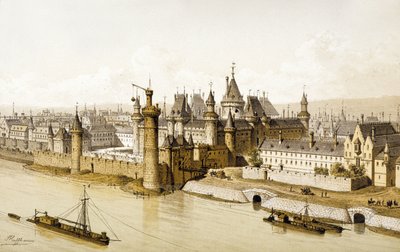 16 世纪的卢浮宫，约 1880 年（插图） 作者 西奥多·约瑟夫·休伯特·霍夫鲍尔