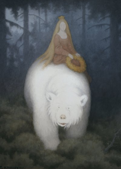 White-Bear-King-Valemon，1912年。 作者 Theodor Kittelsen