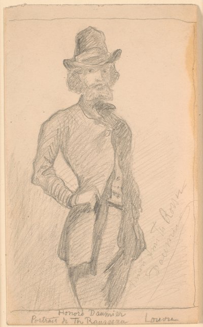 多米埃（H. Daumier）画作的复制品。卢浮宫中卢梭的画作 作者 西奥多·菲利普森