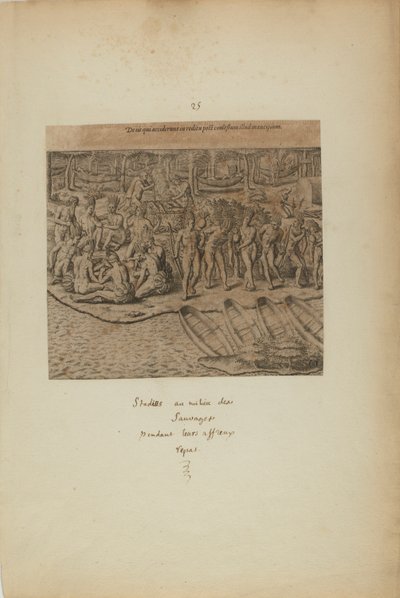 De Iss qui Acciderunt in Reditu Post Comestum Illud Mancipium.(摘自《美洲人》一书，第三部分） 作者 西奥多·德·布赖