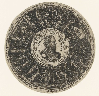 智慧船长西奥多-德-布赖半身像徽章，约 1577-1578 年 作者 西奥多·德·布赖