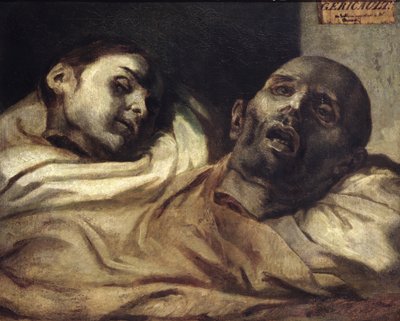 酷刑受害者的头颅（布面油画） 作者 西奥多（后）杰里科