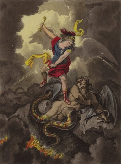 被锁住的撒旦（蚀刻版画） 作者 西奥多（后）巷