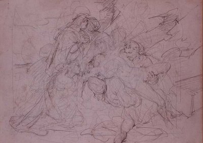 从十字架上下来(图) 作者 Theodore (attr. To) Gericault