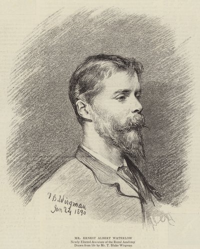 Ernest Albert Waterlow 先生（版画） 作者 西奥多·布雷克（后）威格曼