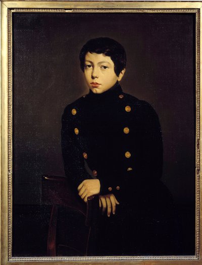 Ernest Chasseriau (1823-1870)的肖像，布雷斯特海军学校的学生，艺术家的弟弟 Theodore Chasseriau (1819-1856)的绘画 1836年，太阳。0,92x0,73米 作者 蒂奥多·切塞留