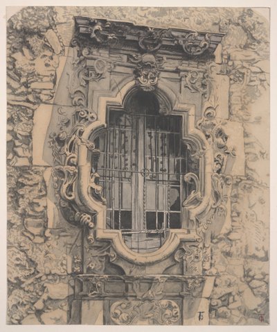 玫瑰窗，圣荷西教堂 作者 西奥多·吉蒂尔兹（Theodore Gentilz）