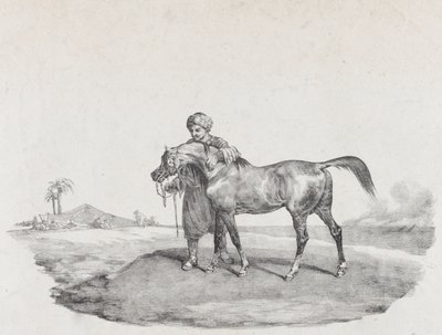 一匹阿拉伯马，1821年 作者 西奥多·杰里科（Theodore Gericault）