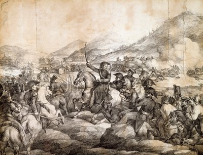 查卡布科战役，1817年2月，宣布何塞-德-圣马丁战胜西班牙人，由西奥多-杰里科绘制，阿根廷 作者 西奥多·杰里科（Theodore Gericault）