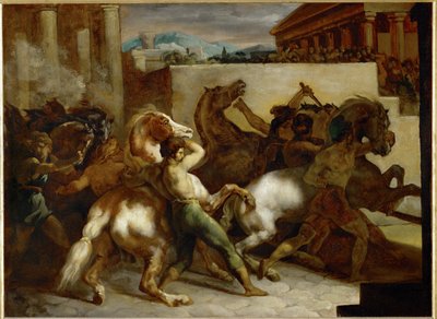 罗马免费赛马 - 罗马赛马 ... 作者 西奥多·杰里科（Theodore Gericault）