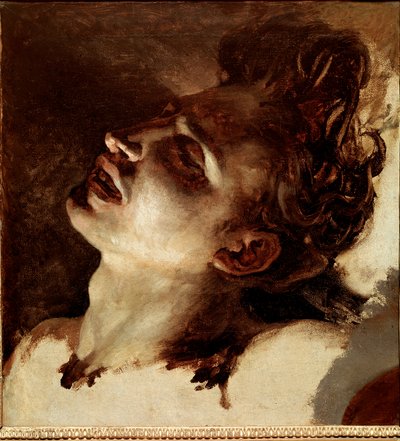 一个死去的年轻人的头 绘画作者 Jean Louis Theodore Gericault (1791-1824) 19 世纪太阳。 31x33 厘米鲁昂，美术博物馆 作者 西奥多·杰里科（Theodore Gericault）