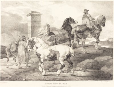 马匹去参加展会 作者 西奥多·杰里科（Theodore Gericault）