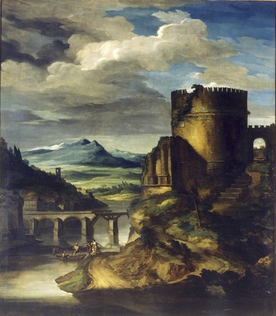 与墓景观 作者 西奥多·杰里科（Theodore Gericault）