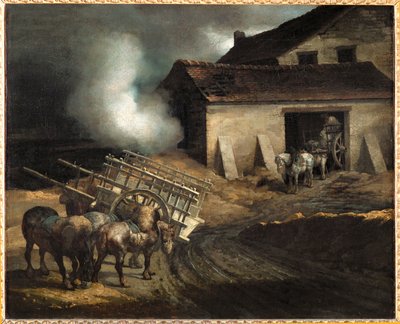 Le four a platre.石膏炉... 作者 西奥多·杰里科（Theodore Gericault）