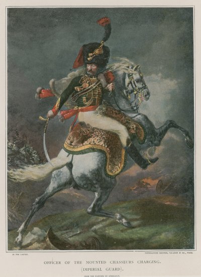 收费的Chasseurs官员收费 作者 西奥多·杰里科（Theodore Gericault）