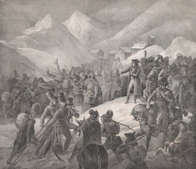 穿过圣伯纳山，1822年。 作者 西奥多·杰里科（Theodore Gericault）