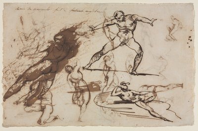 素描纸张（右面） 作者 西奥多·杰里科（Theodore Gericault）