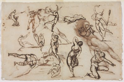 素描纸（背面） 作者 西奥多·杰里科（Theodore Gericault）