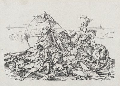梅杜塞号沉船事故，1820年 作者 西奥多·杰里科（Theodore Gericault）